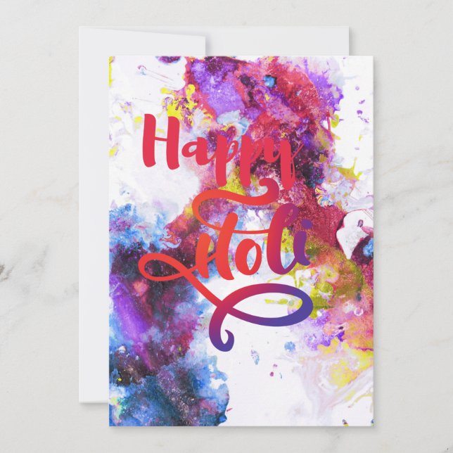 Faire-part heureux Holi (Devant)