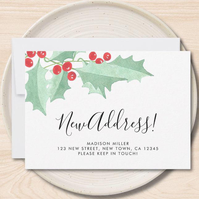 Faire-part Holly New Address Moving  (Créateur téléchargé)