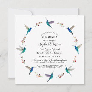 Faire-part Hummingbird Christening