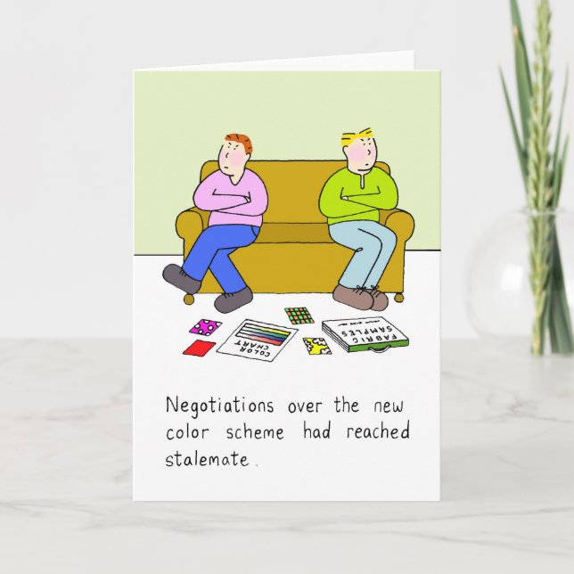 Faire-part Humour de décoration Gay New Home (Devant)