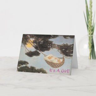 Faire-part Hush-a-Bye, Baby Nursery Rhyme Baby Girl