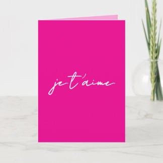 Faire-part I Love You in French - Valentine's Day Card