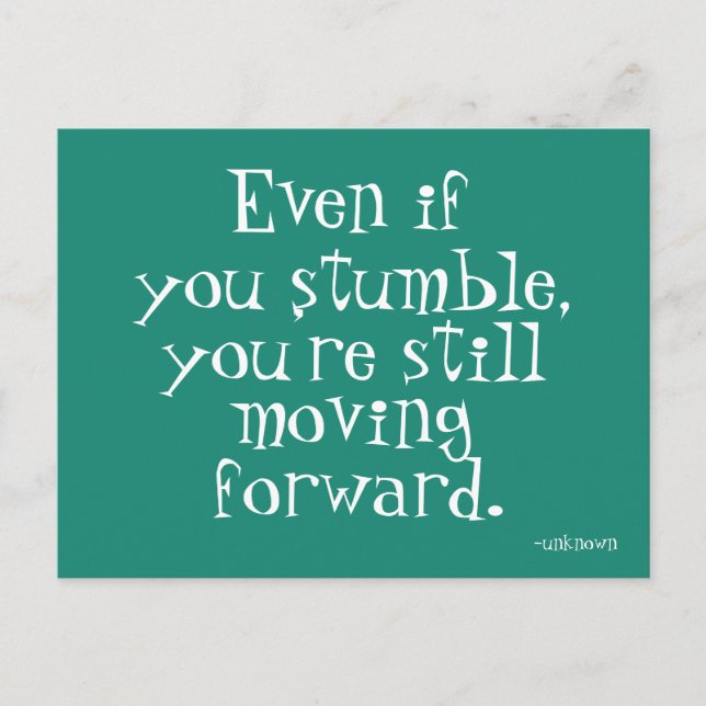 Faire-part Inspiration de réussite - Carte postale motivation (Devant)