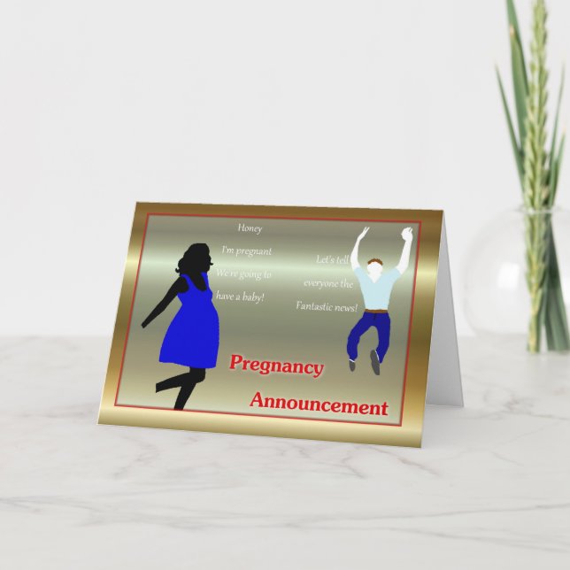 Faire-part Interracial Baby pour couples mixtes (Devant)