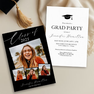 Faire-part Invitation de la fête de graduation pho
