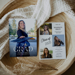 Faire-part Invitation de la fête de graduation pho