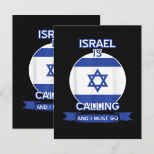 Faire-part Israël appelle et je dois y aller
