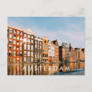 Faire-part J'aime Amsterdam Voyage Pays-Bas Carte postale