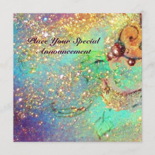 FAIRE-PART JARDIN DES OMBRES PERDUES / MONOGRAMME À BOUTEILLE