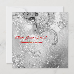 FAIRE-PART JARDIN DES OMBRES PERDUES / MONOGRAMME À BOUTEILLE