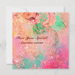 FAIRE-PART JARDIN DES OMBRES PERDUES / MONOGRAMME À BOUTEILLE