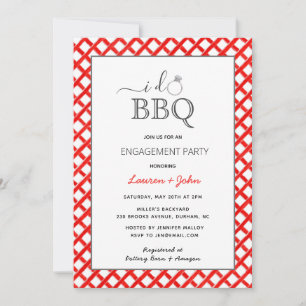 Faire-part Je fais l'invitation du BBQ Engagement