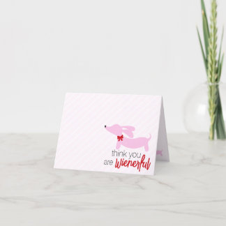 Faire-part Je pense que vous êtes Wienerife Dachshund Valenti