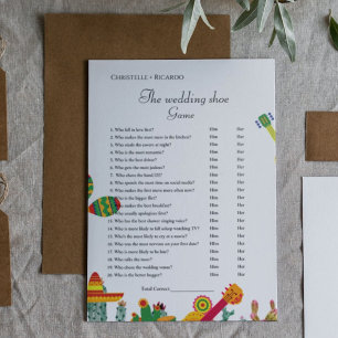 Faire-part jeu de chaussures mariage taco bout amour jeu de f