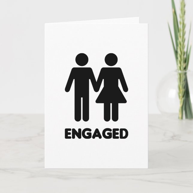 Faire-part Jeune fiancé (Devant)