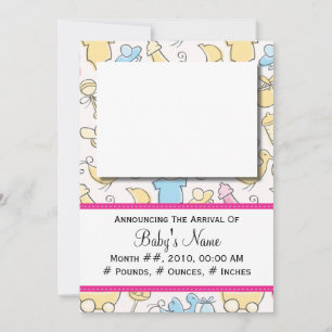 Faire-part Jouets pour filles