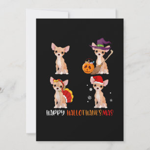 Faire-part Joyeux Hallothanksmas mignonne sorcière Turquie Sa