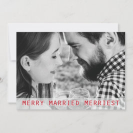 Faire-part Joyeux Marié Merriest Mariage Noël Fête