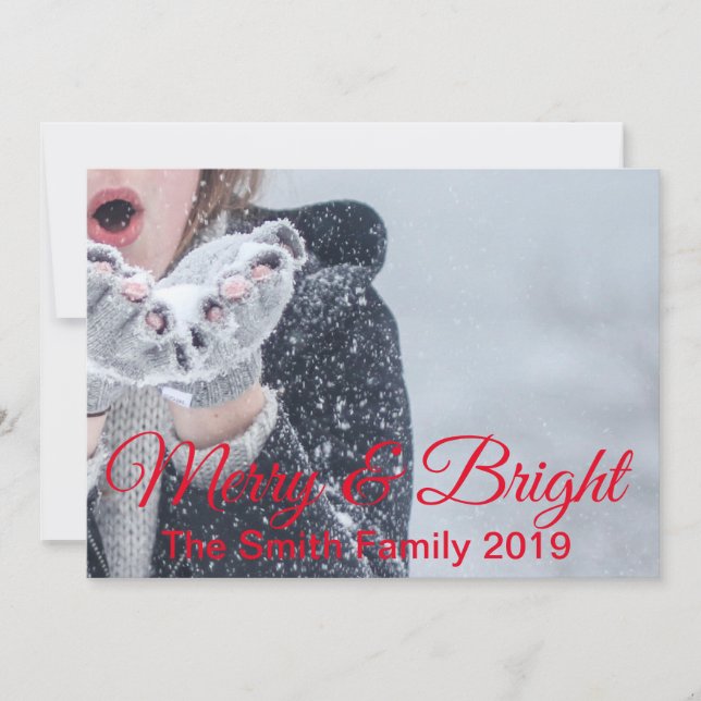 Faire-part Joyeux Noël (Devant)