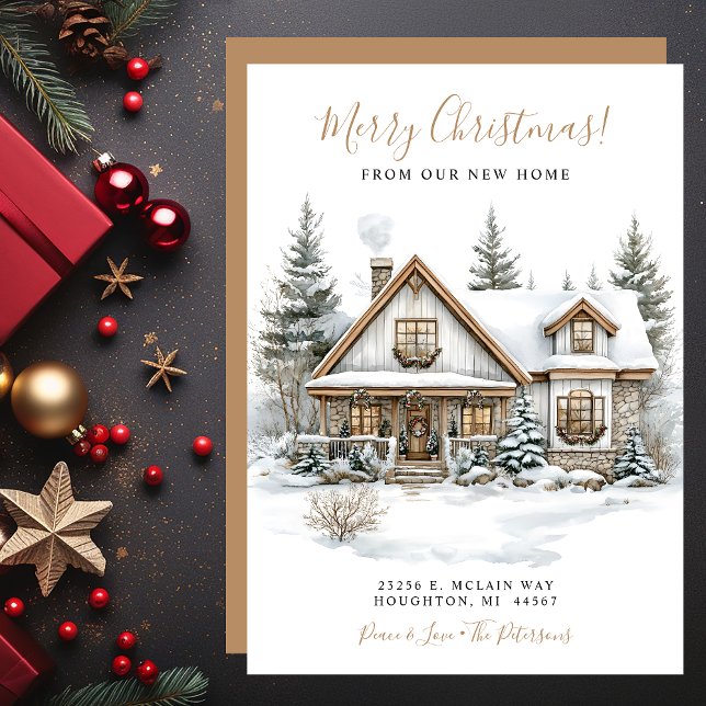 Faire-part Joyeux Noël Nouveau foyer Se déplacer (Créateur téléchargé)