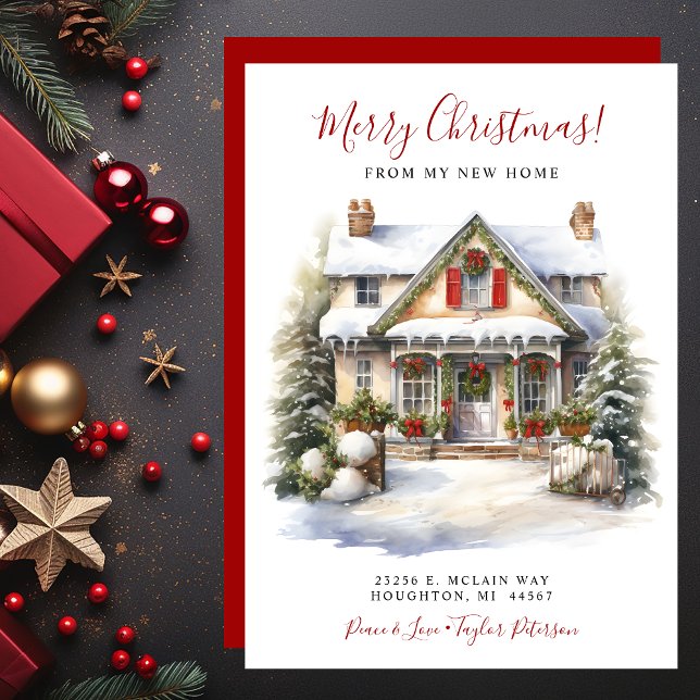 Faire-part Joyeux Noël Nouveau foyer Se déplacer (Créateur téléchargé)