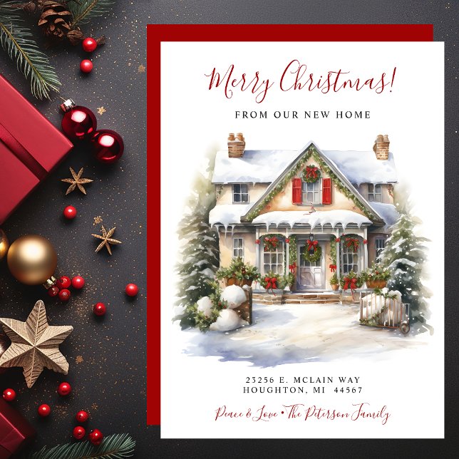Faire-part Joyeux Noël Nouveau foyer Se déplacer (Créateur téléchargé)