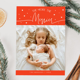 Faire-part Joyeux Noël Plus On Est De Fous Photo De Naissance