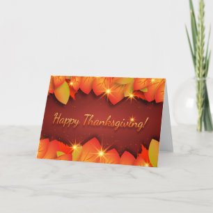 Faire-part Joyeux remerciements de Thanksgiving