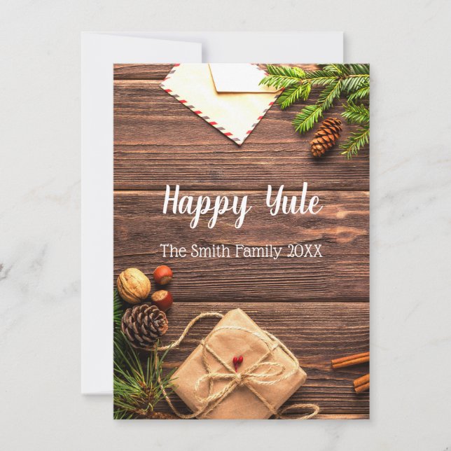 Faire-part Joyeux Yule (Devant)