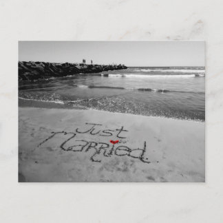 Faire-part Juste carte postale mariée