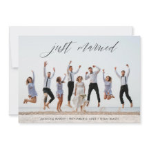 Juste marié Moderne Calligraphie Mariage photo