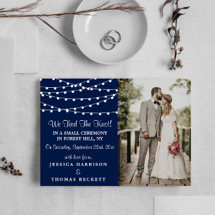 Faire-part La Collection Mariage Bleu Marine Lights