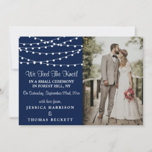 Faire-part La Collection Mariage Bleu Marine Lights