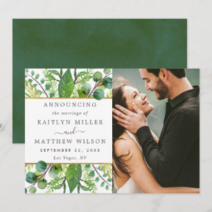 Faire-part La Collection Mariage Verdure & Or