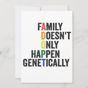 Faire-part La famille d'adoption LGBTQ n'arrive pas seulement