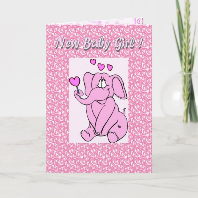 Faire-part La nouvelle petite fille (Devant)