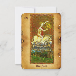 FAIRE-PART LA RENAISSANCE ANTIQUE TAROTS 19/THE SUN