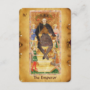 FAIRE-PART LA RENAISSANCE ANTIQUE TAROTS 4/EMPEREUR
