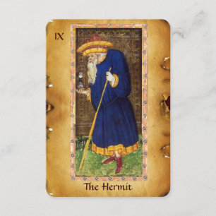 FAIRE-PART LA RENAISSANCE ANTIQUE TAROTS 9/ERMITE