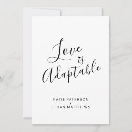 Faire-part L'amour est un changement adaptable à l'invitation