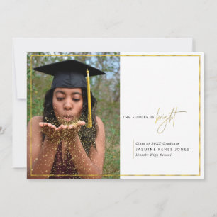 Faire-part L'Avenir Minimal Est Une Belle Photo Graduation