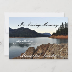 Faire-part Le lac Shasta