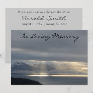 Faire-part léger merveilleux de cérémonie