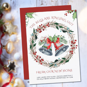 Faire-part Les cloches sonnent Holly Wreath Moving