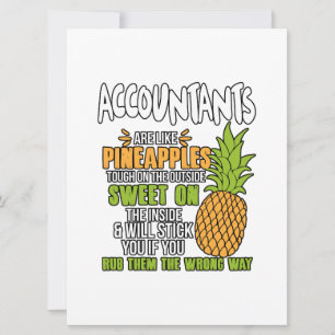 Faire-part Les Comptables Sont Comme Des Ananas.