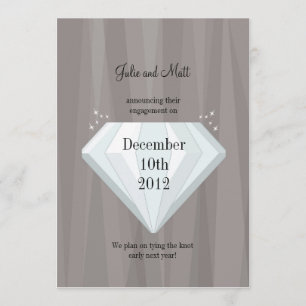 Faire-part Les diamants sont Forever