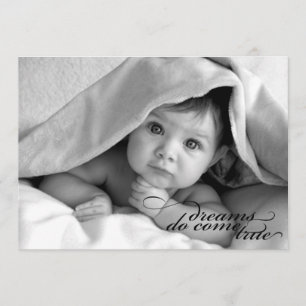 Faire-part Les rêves deviennent réalité {Annonce de naissance