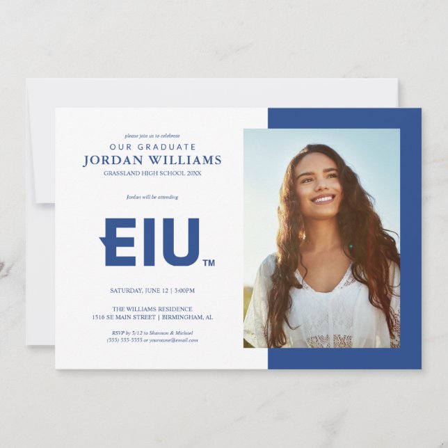 Faire-part Lettre majuscule EIU (Devant)