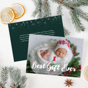 Faire-part lettre unique naissance de vacances