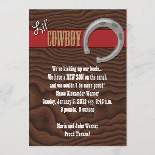 Faire-part Lil' Cowboy